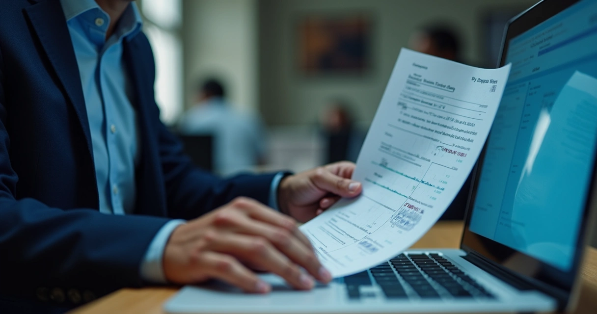 Profissional realizando emissão de nota fiscal de serviço eletrônica no computador com tela do portal da prefeitura de Goiânia
